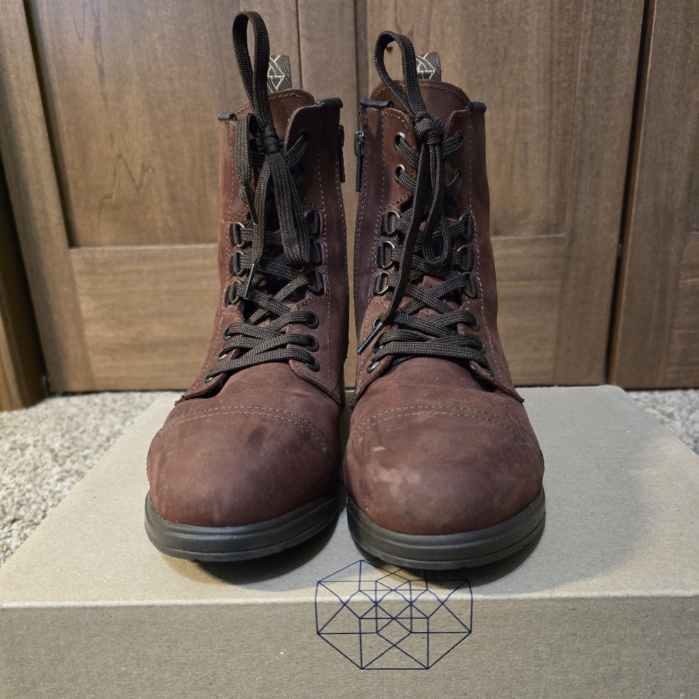Women's Xena Workwear OSHA Compliant Brown Leather Work Boots